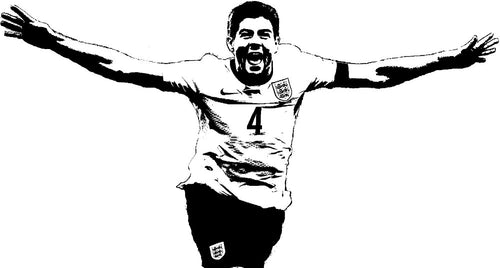 1030cmX580cm Liverpool Steven Gerrard  vinyl decals  kids living room wall stickers decor art  Free Shipping