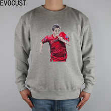 Steven Gerrard Ballpoint Pen Drawing Liverpool  men Sweatshirts Thick Combed Cotton