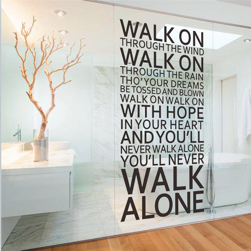 YNWA Inspirational Quotes Wall Stickers