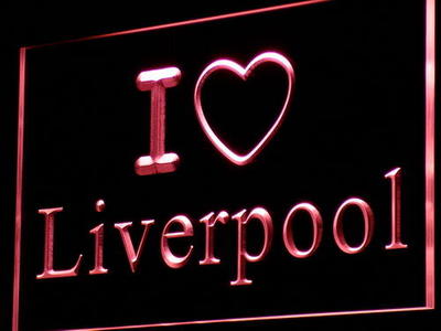 I Love Liverpool Bar Pub Club Decor Neon Light Sign On/Off Swtich