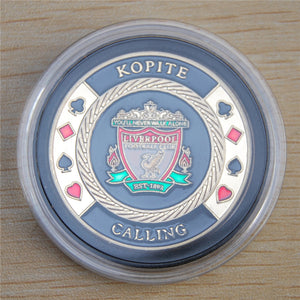 PREMIUM Liverpool Football Club Poker Card Protector Collector Coin