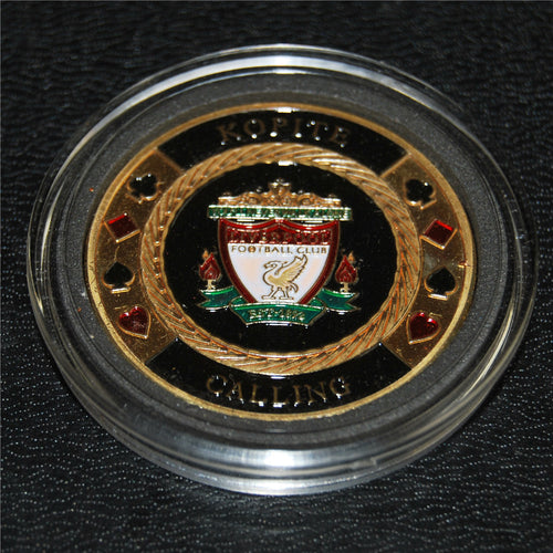 3pcs/lot,1892 Premium Liverpool Football Club Poker coin