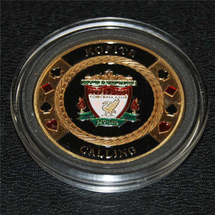 3pcs/lot,1892 Premium Liverpool Football Club Poker coin